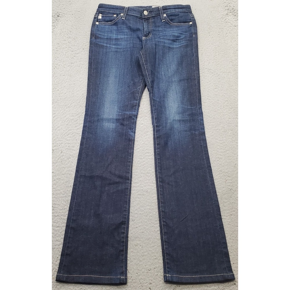 AG Adriano Goldschmied Ballad Slim Bootcut Jeans Womens 28R Blue Denim Dark Wash